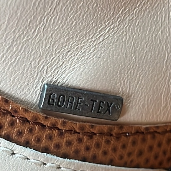 Ecco classic saddle white cognac Gore-Tex Golf Shoes - Size 36 - Picture 5 of 14